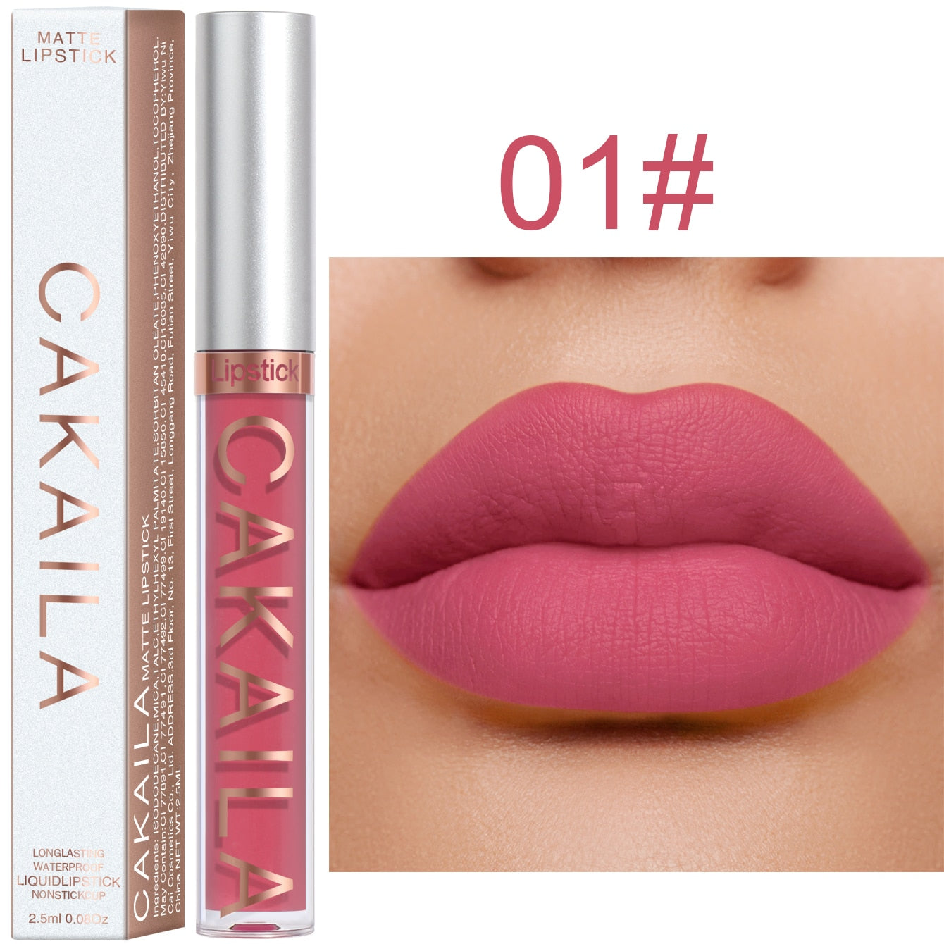 Rouge à Lèvres Liquide 18 Couleurs 256 - Maquillage Bon Marché Longue Durée - Sexy Rose Nu En Vrac