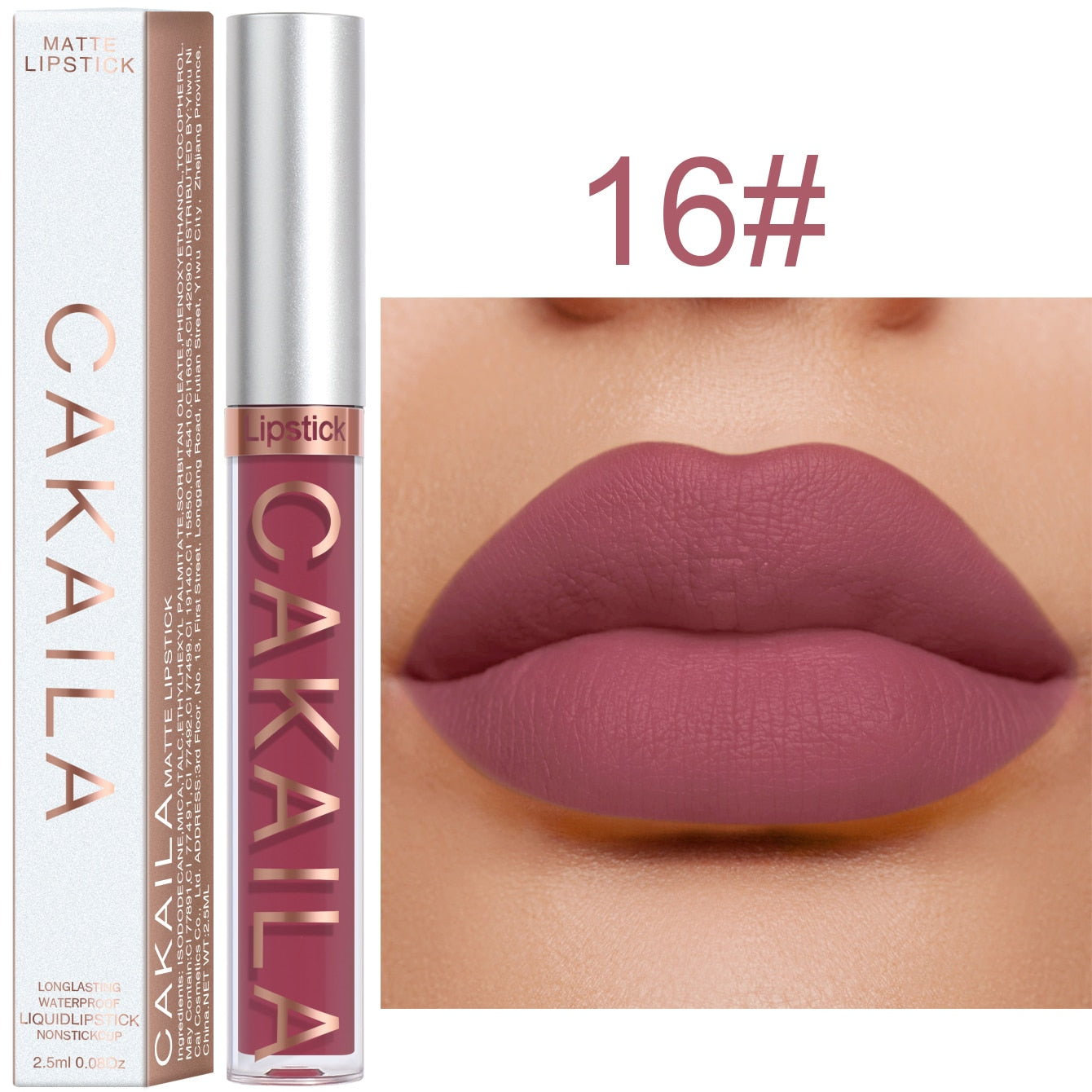 Rouge à Lèvres Liquide 18 Couleurs 256 - Maquillage Bon Marché Longue Durée - Sexy Rose Nu En Vrac