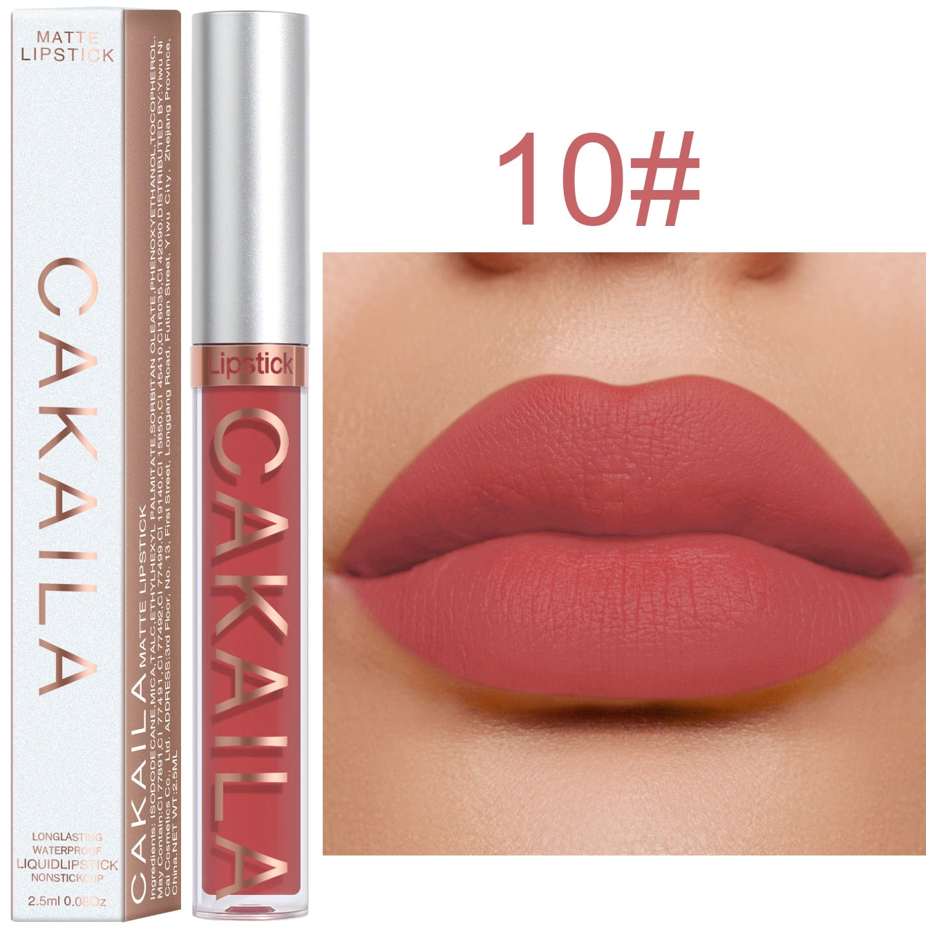 Rouge à Lèvres Liquide 18 Couleurs 256 - Maquillage Bon Marché Longue Durée - Sexy Rose Nu En Vrac