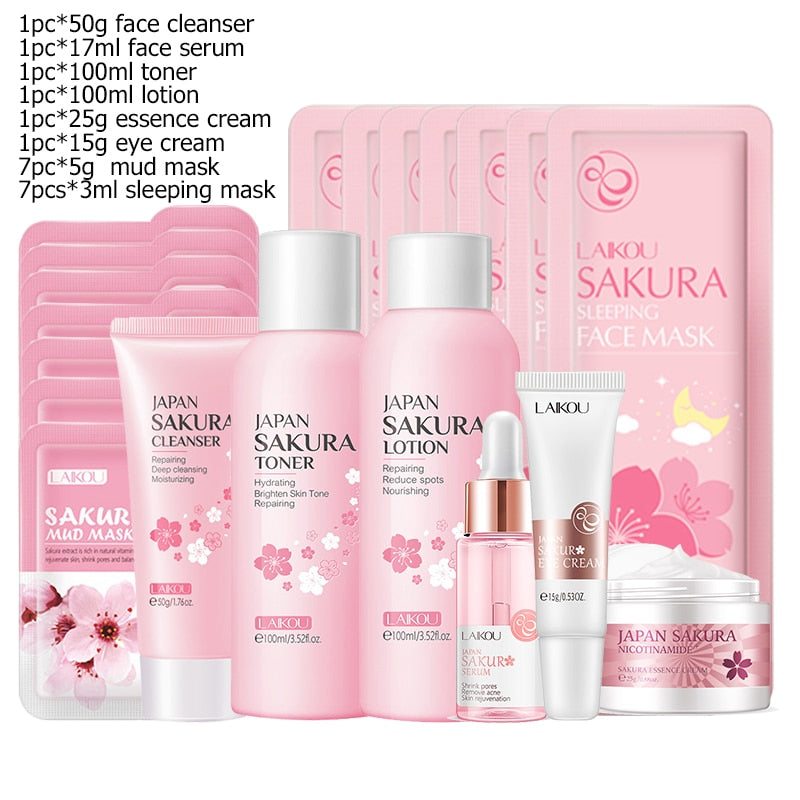 Kit de soins pour la peau au Thé Vert : Produit cosmétique coréen hydratant, exfoliant anti-acné et anti-âge pour une beauté du visage éclatante