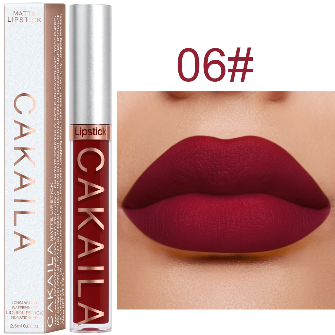 Rouge à Lèvres Liquide 18 Couleurs 256 - Maquillage Bon Marché Longue Durée - Sexy Rose Nu En Vrac