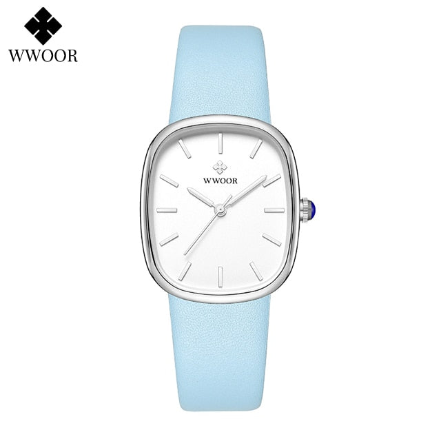 Montre-bracelet étanche en cuir pour femme, montre-bracelet à quartz pour femme, marque supérieure, mode de luxe, 2023