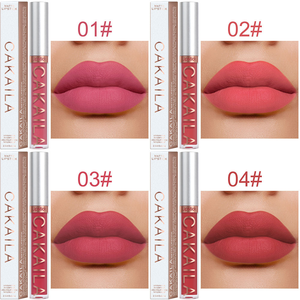 Rouge à Lèvres Liquide 18 Couleurs 256 - Maquillage Bon Marché Longue Durée - Sexy Rose Nu En Vrac