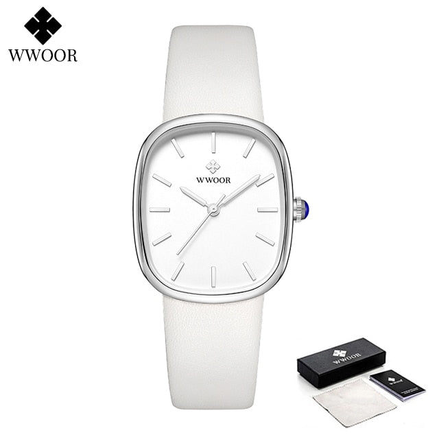 Montre-bracelet étanche en cuir pour femme, montre-bracelet à quartz pour femme, marque supérieure, mode de luxe, 2023
