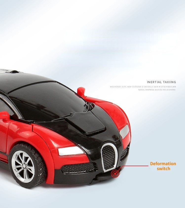 Transformez-vous en un monde de jeu passionnant avec notre Robot Transformable à Conversion de Forme Automatique d'un Simple Clic - Le Cadeau Idéal pour les Enfants - Jouet Voiture pour des Moments d'Interaction Parents-Enfan