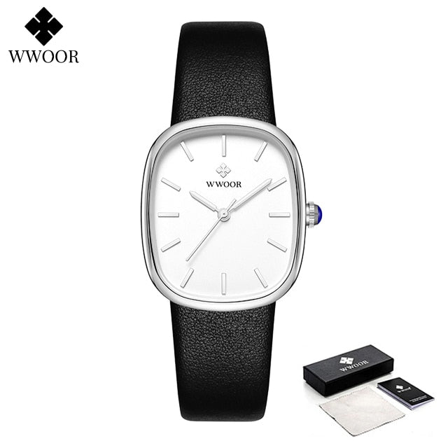 Montre-bracelet étanche en cuir pour femme, montre-bracelet à quartz pour femme, marque supérieure, mode de luxe, 2023