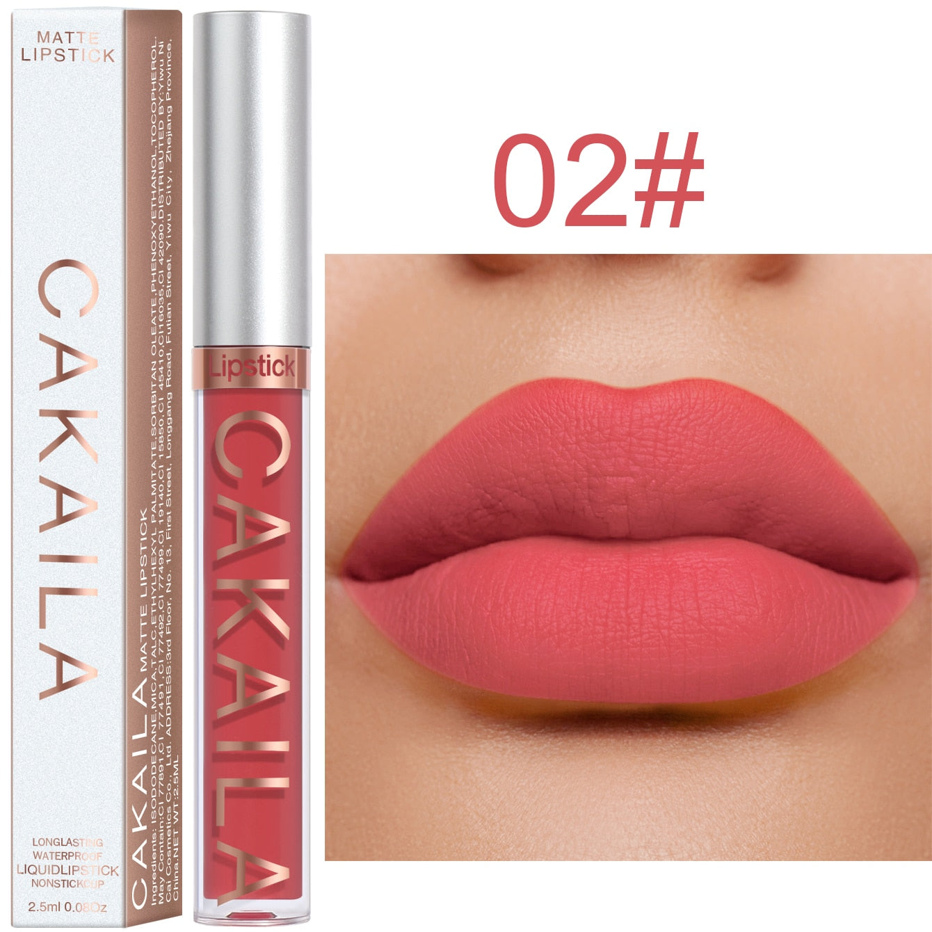 Rouge à Lèvres Liquide 18 Couleurs 256 - Maquillage Bon Marché Longue Durée - Sexy Rose Nu En Vrac