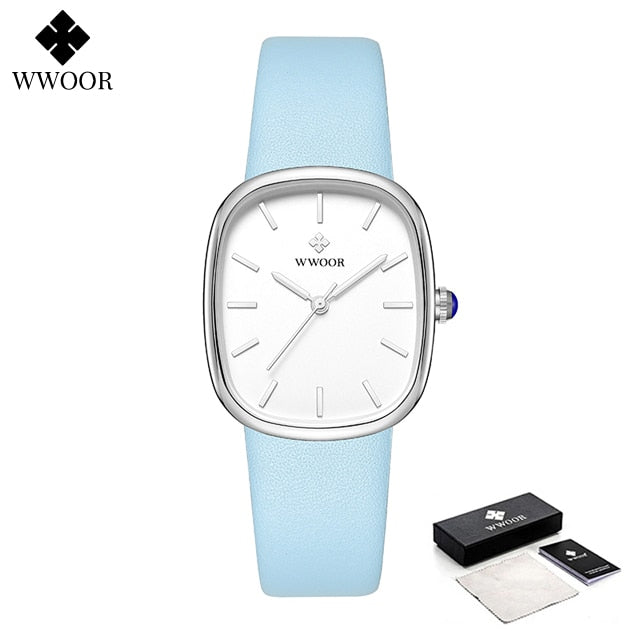 Montre-bracelet étanche en cuir pour femme, montre-bracelet à quartz pour femme, marque supérieure, mode de luxe, 2023