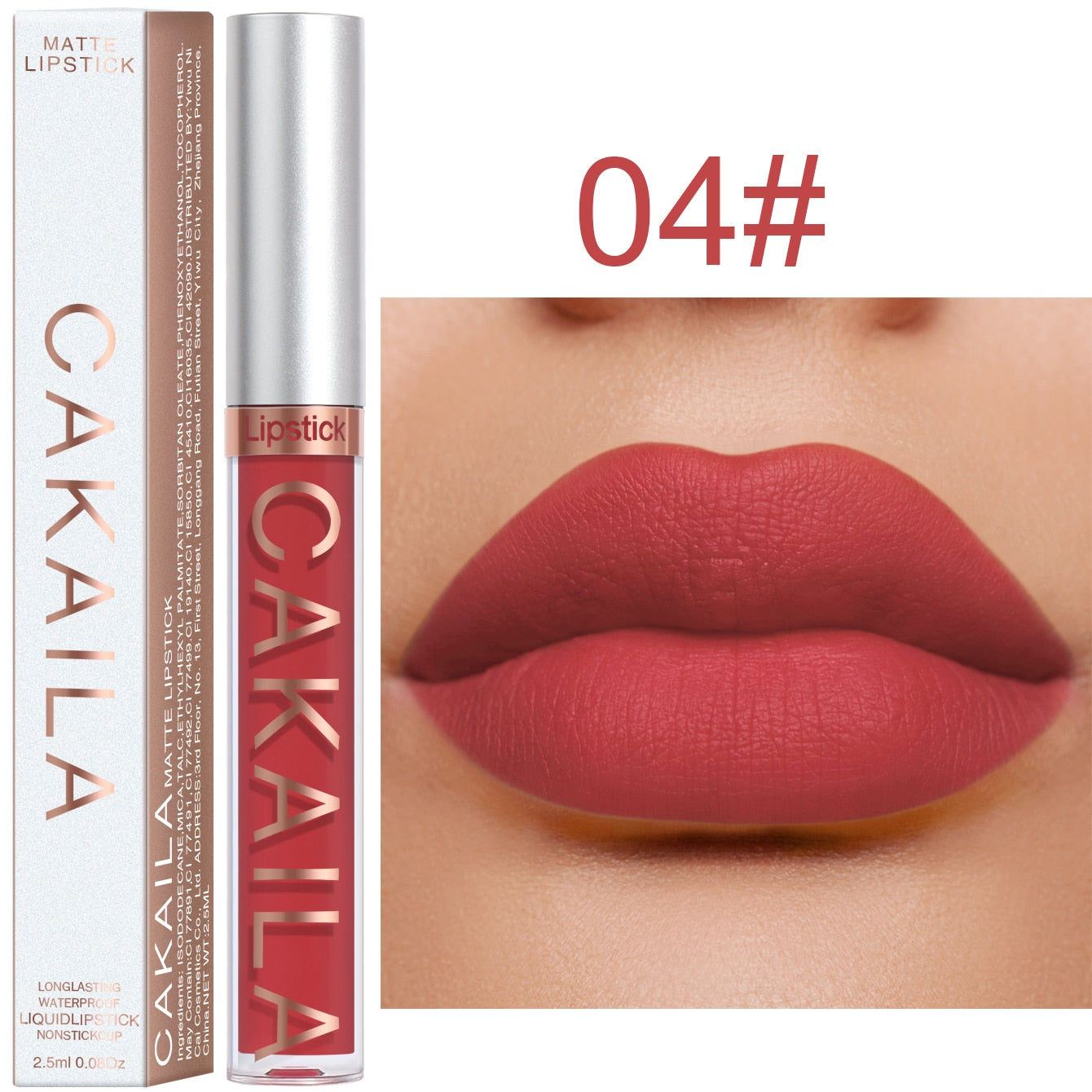 Rouge à Lèvres Liquide 18 Couleurs 256 - Maquillage Bon Marché Longue Durée - Sexy Rose Nu En Vrac