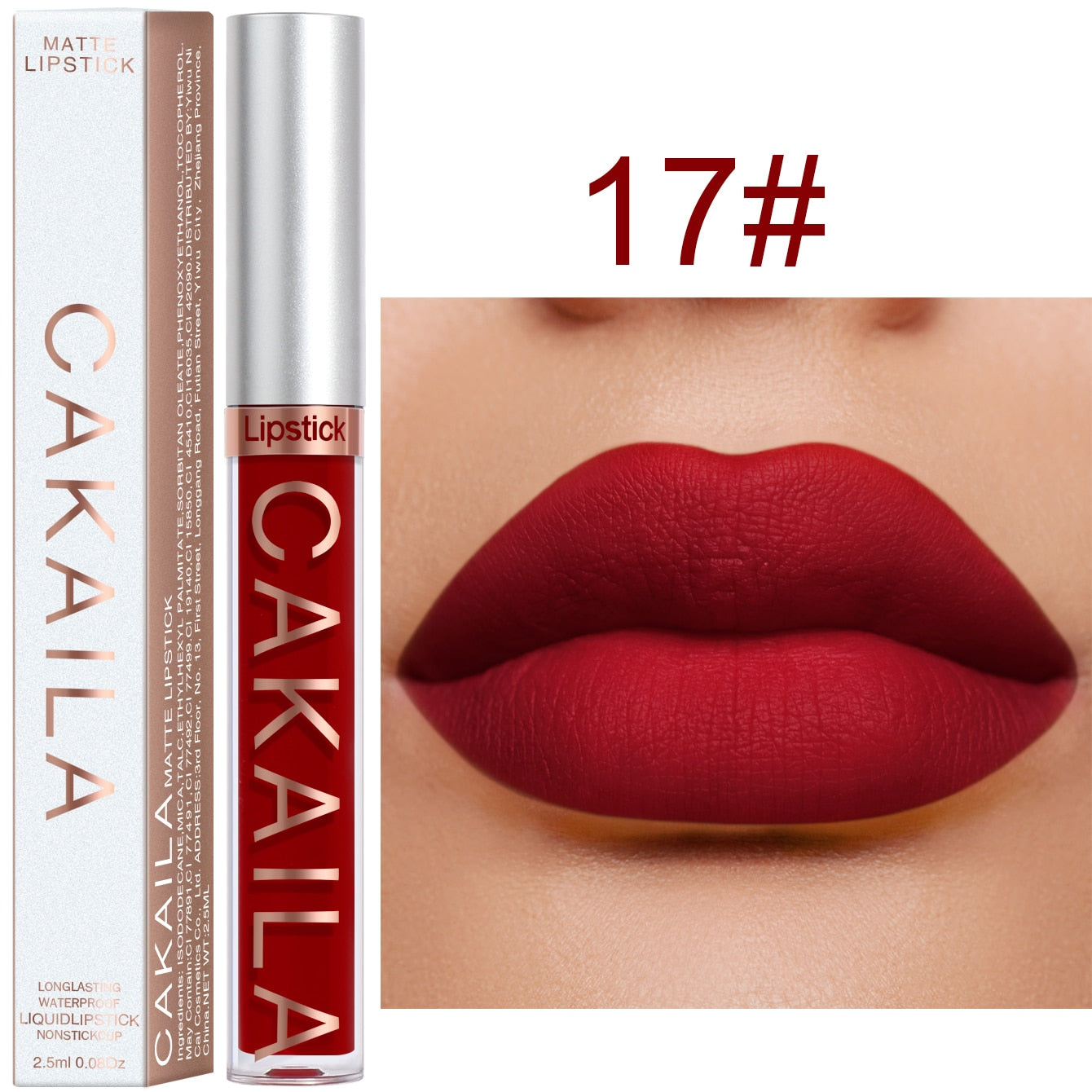 Rouge à Lèvres Liquide 18 Couleurs 256 - Maquillage Bon Marché Longue Durée - Sexy Rose Nu En Vrac