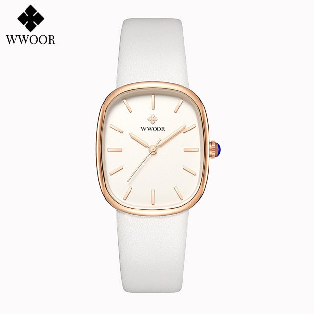 Montre-bracelet étanche en cuir pour femme, montre-bracelet à quartz pour femme, marque supérieure, mode de luxe, 2023