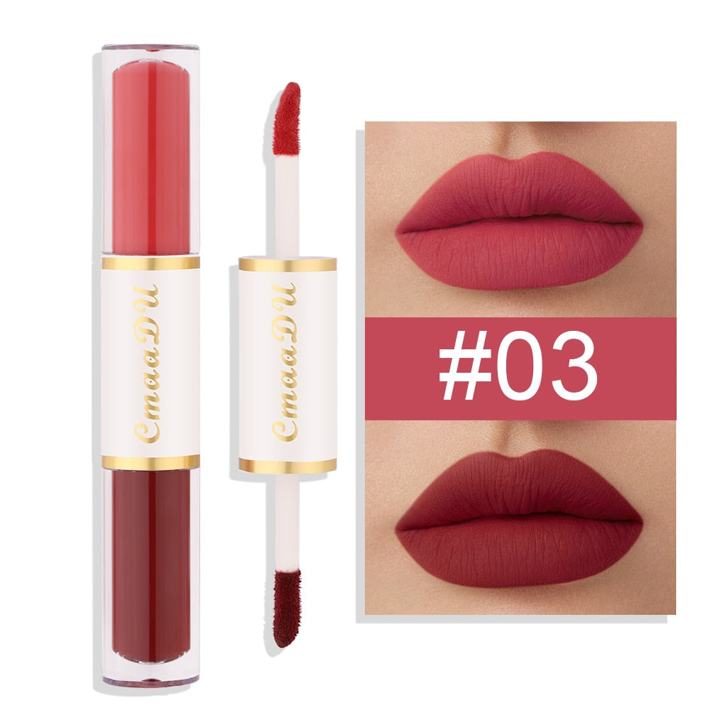 Kit de Rouge à Lèvres 5 en 1 - Couleurs ChlorStrip Velvet Sexy Red Jules Tint - Tasse Antiarina - Huile de Maquillage Jules Gloss - Ensemble Cosmétique