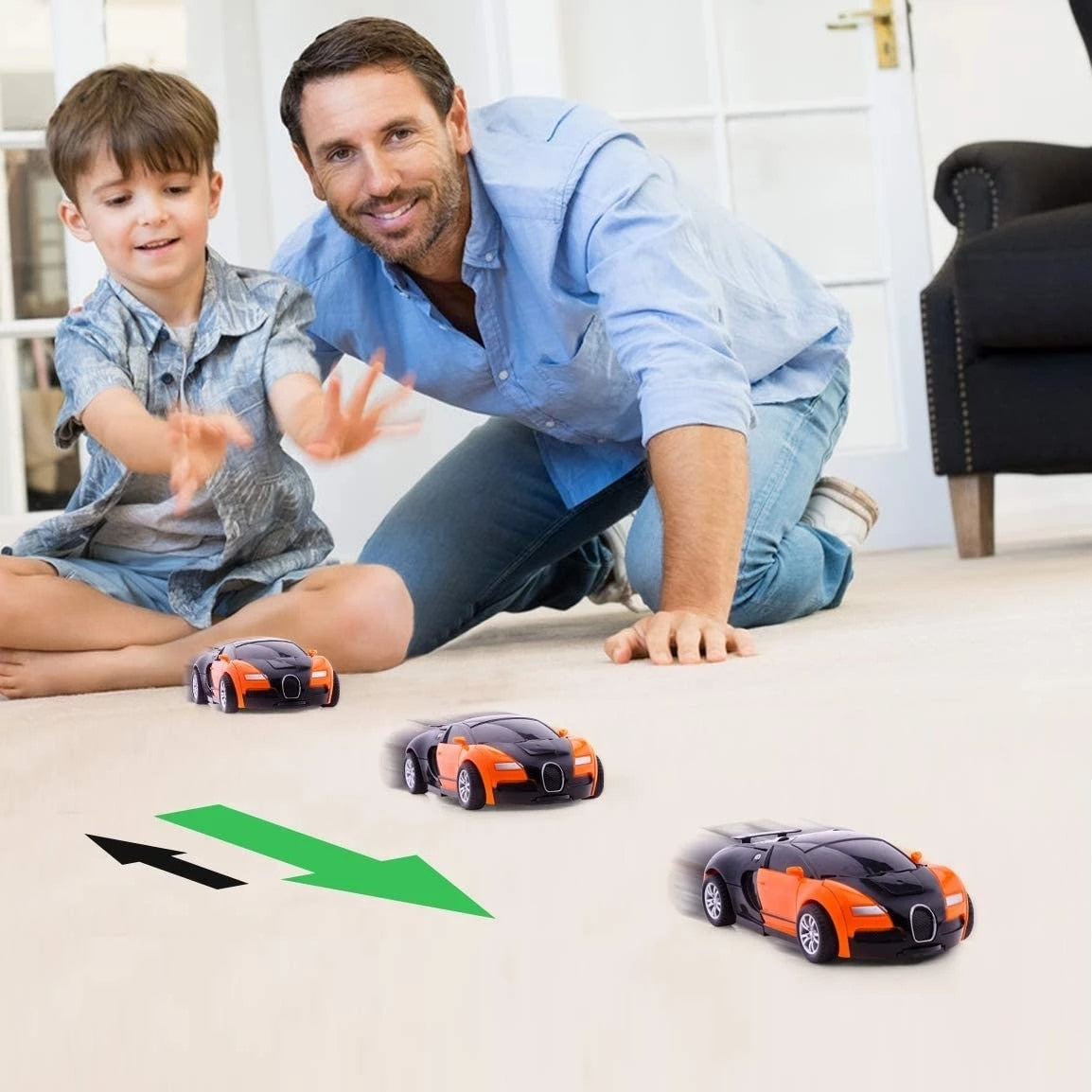Transformez-vous en un monde de jeu passionnant avec notre Robot Transformable à Conversion de Forme Automatique d'un Simple Clic - Le Cadeau Idéal pour les Enfants - Jouet Voiture pour des Moments d'Interaction Parents-Enfan