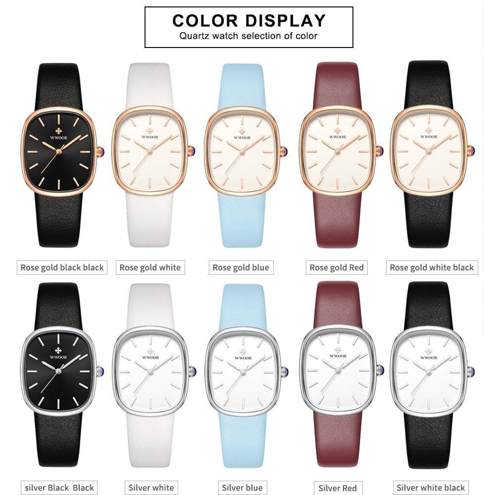 Montre-bracelet étanche en cuir pour femme, montre-bracelet à quartz pour femme, marque supérieure, mode de luxe, 2023