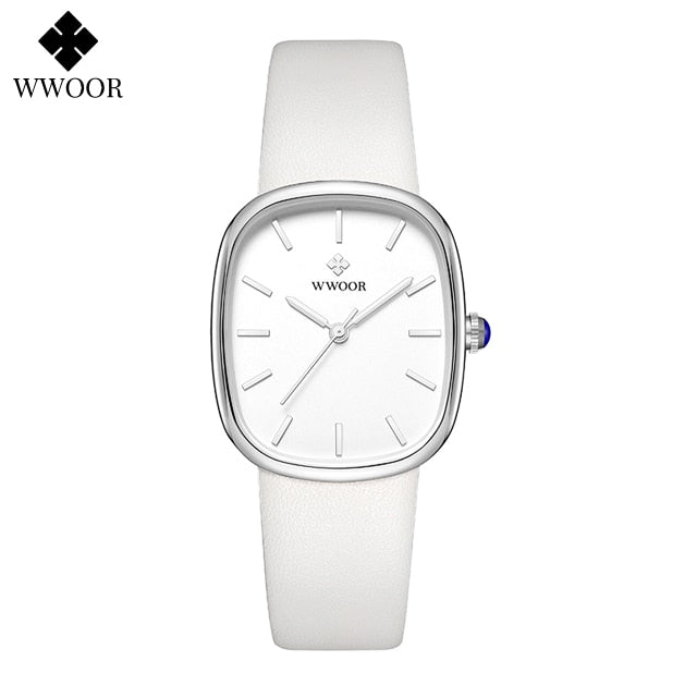 Montre-bracelet étanche en cuir pour femme, montre-bracelet à quartz pour femme, marque supérieure, mode de luxe, 2023