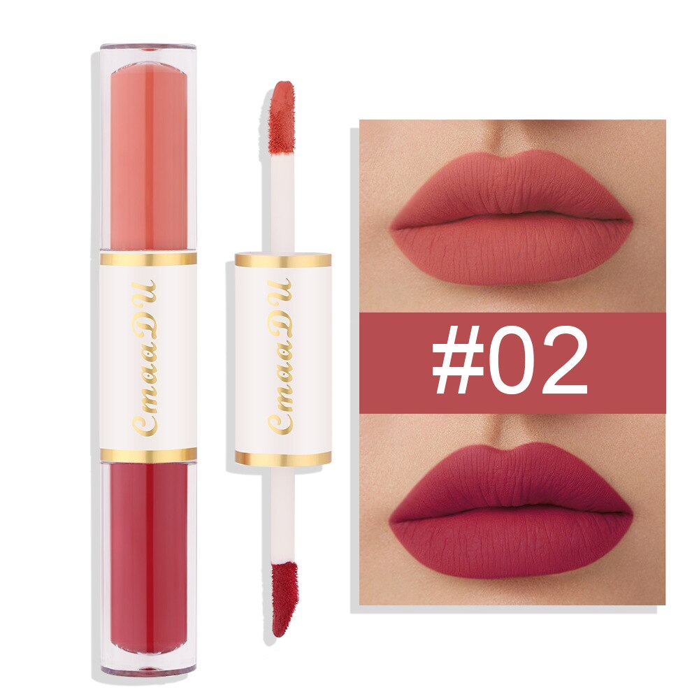 Kit de Rouge à Lèvres 5 en 1 - Couleurs ChlorStrip Velvet Sexy Red Jules Tint - Tasse Antiarina - Huile de Maquillage Jules Gloss - Ensemble Cosmétique