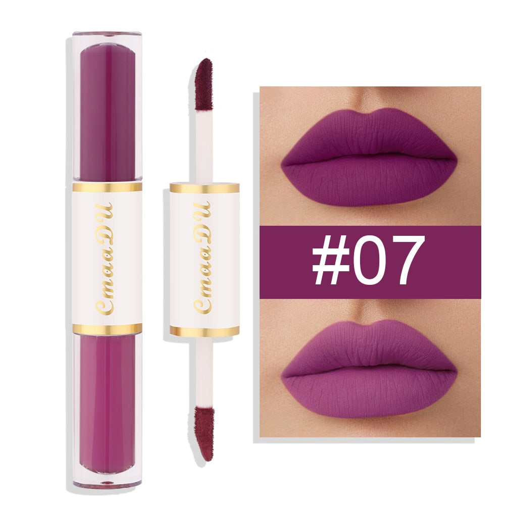 Kit de Rouge à Lèvres 5 en 1 - Couleurs ChlorStrip Velvet Sexy Red Jules Tint - Tasse Antiarina - Huile de Maquillage Jules Gloss - Ensemble Cosmétique