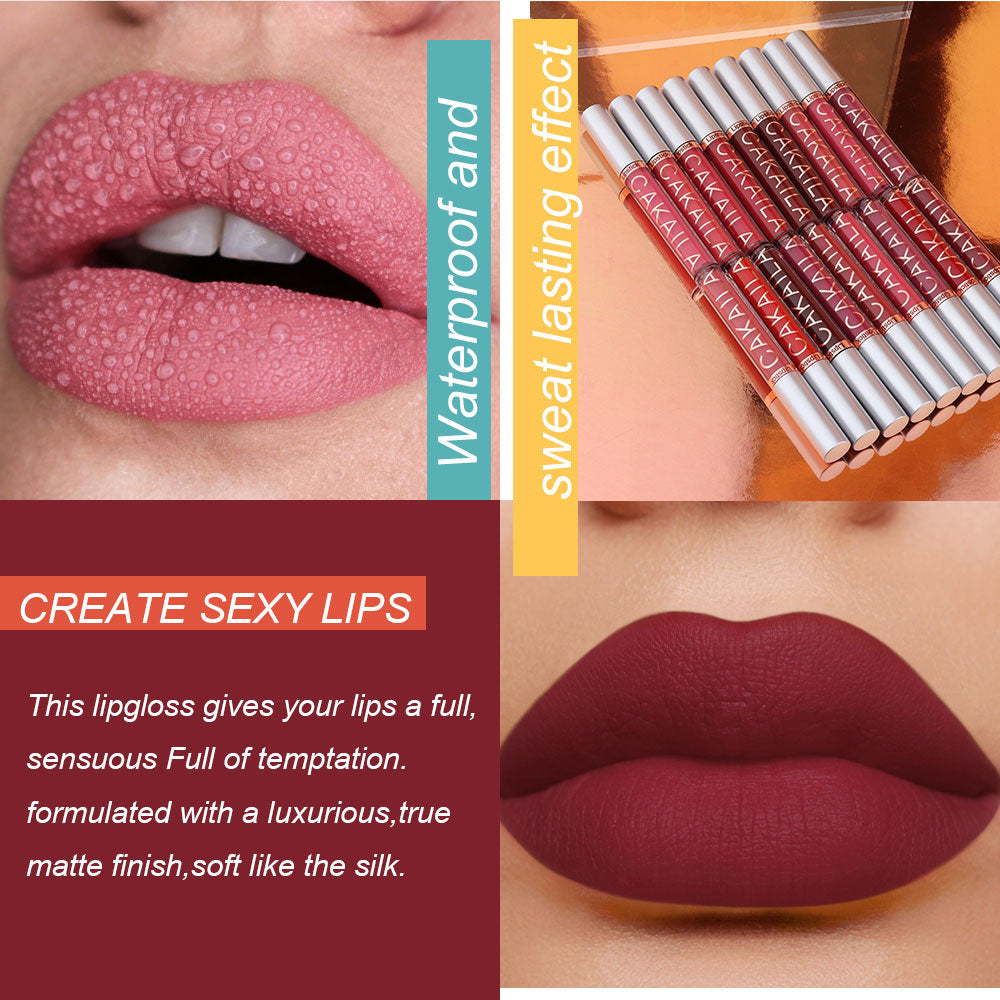 Rouge à Lèvres Liquide 18 Couleurs 256 - Maquillage Bon Marché Longue Durée - Sexy Rose Nu En Vrac