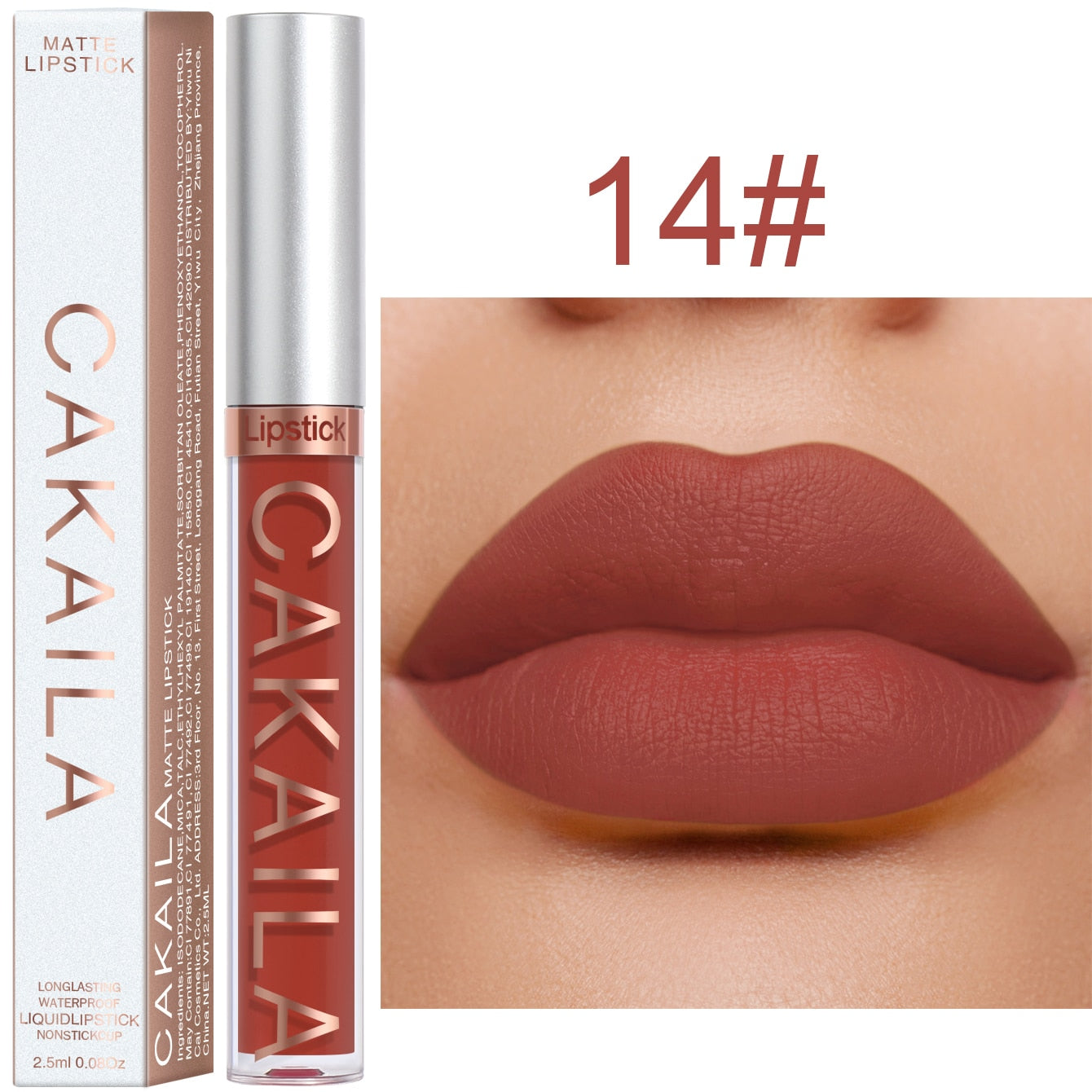 Rouge à Lèvres Liquide 18 Couleurs 256 - Maquillage Bon Marché Longue Durée - Sexy Rose Nu En Vrac