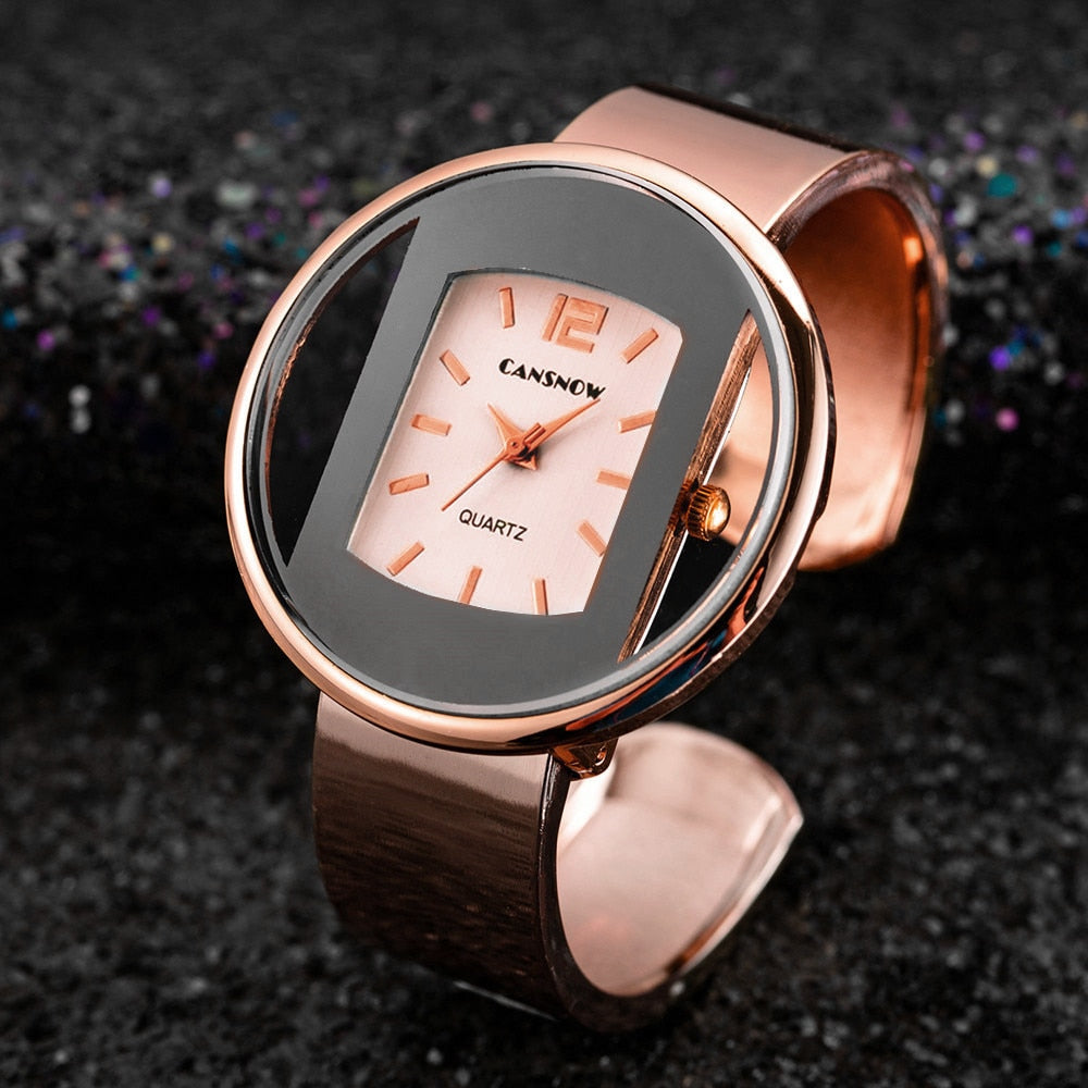 Montres-Bracelets à Quartz pour Femmes, Or et Argent, A sortie avec Robes de Dames, Nouvelle Mode 2023 Marque de Luxe