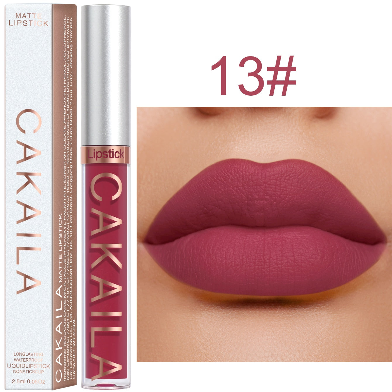 Rouge à Lèvres Liquide 18 Couleurs 256 - Maquillage Bon Marché Longue Durée - Sexy Rose Nu En Vrac