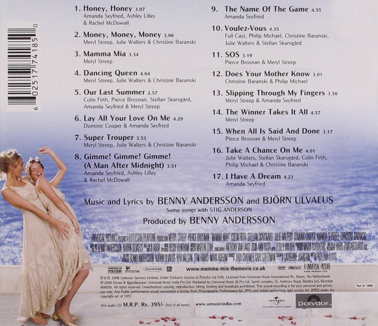 Mamma Mia! The Movie Soundtrack