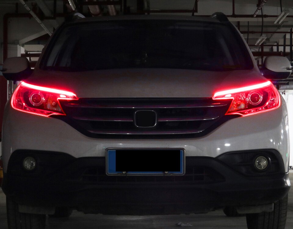 Feux de jour à LED DRL pour voitures, clignotants automatiques, bande de guidage, éclairage de sauna, assemblage, accessoires de style de voiture