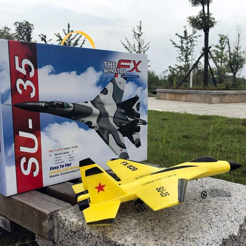 Nouvel avion RC SU-35 à grande batterie - Planeur avion RC avec télécommande, drones RTF, UAV - Cadeau avion volant pour enfants