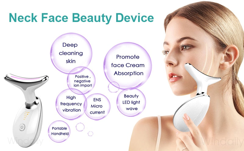 Appareil de beauté du visage et du cou, Machine de Lifting du visage, masseur Facial EMS, réduit le Double menton, Anti-rides, resserre la peau, outils de soins de la peau