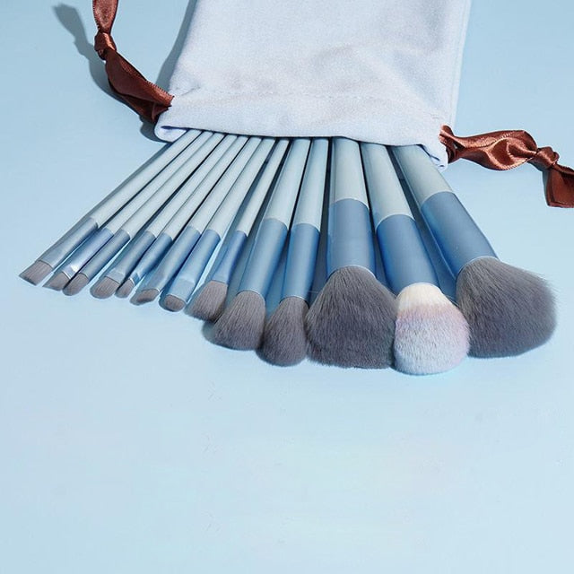 Ensemble de pinceaux de maquillage, correcteur, fard à joues, poudre, ombre à barrage, surligneur, fond de teint, outils de beauté cosmétiques, 13 pièces