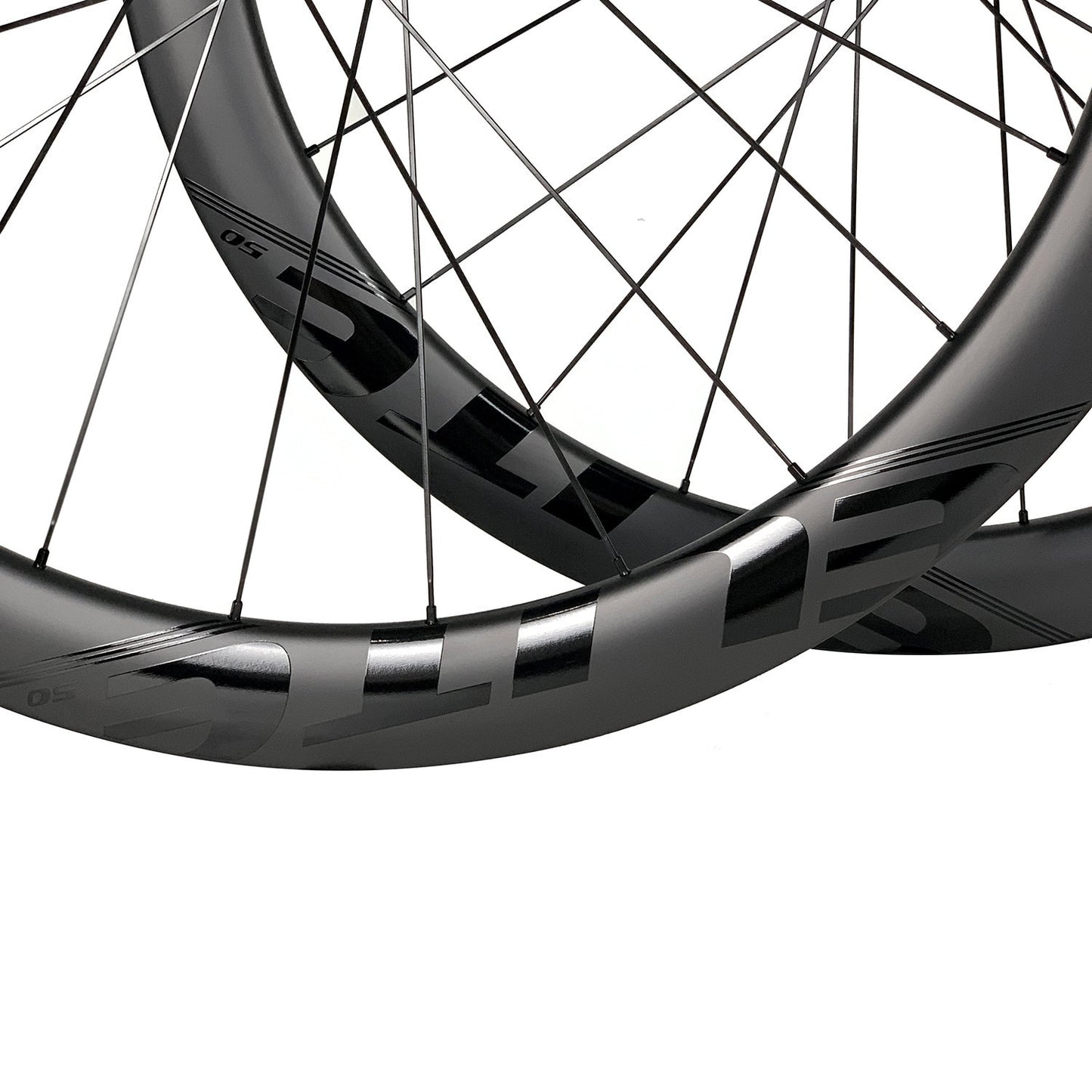 ELITEWHEELS : Roues carbone pour vélo de route 700c avec freins à disque | Jantes carbone de qualité ENT UCI | Center Lock ou 6-boulons | Roues haut de gamme pour le cyclisme sur route