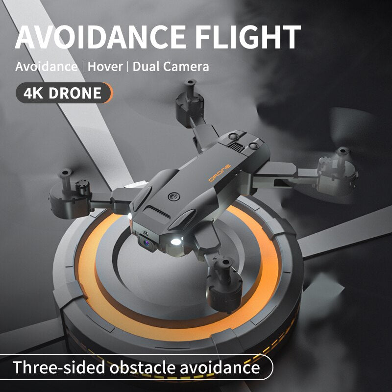 Drone professionnel KBDFA Q6 avec double caméra HD 8K, GPS, portée RC de 3000 mètres, évitement d'obstacles 4K - Quadricoptère pliable, cadeau joue