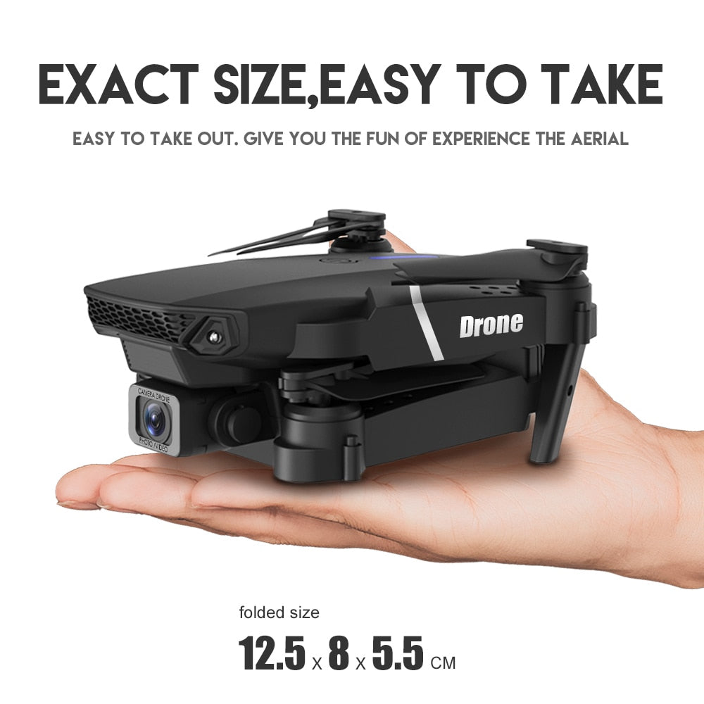 Nouveau drone RC E88Pro 2023 avec caméra 4K professionnelle, angle large 1080P HD, pliable, WiFi FPV, maintien de hauteur - Cadeau jouet