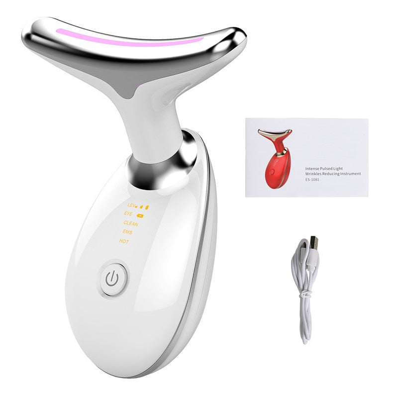 Appareil de beauté du visage et du cou, Machine de Lifting du visage, masseur Facial EMS, réduit le Double menton, Anti-rides, resserre la peau, outils de soins de la peau