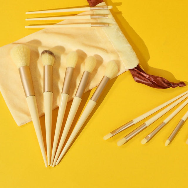 Ensemble de pinceaux de maquillage, correcteur, fard à joues, poudre, ombre à barrage, surligneur, fond de teint, outils de beauté cosmétiques, 13 pièces