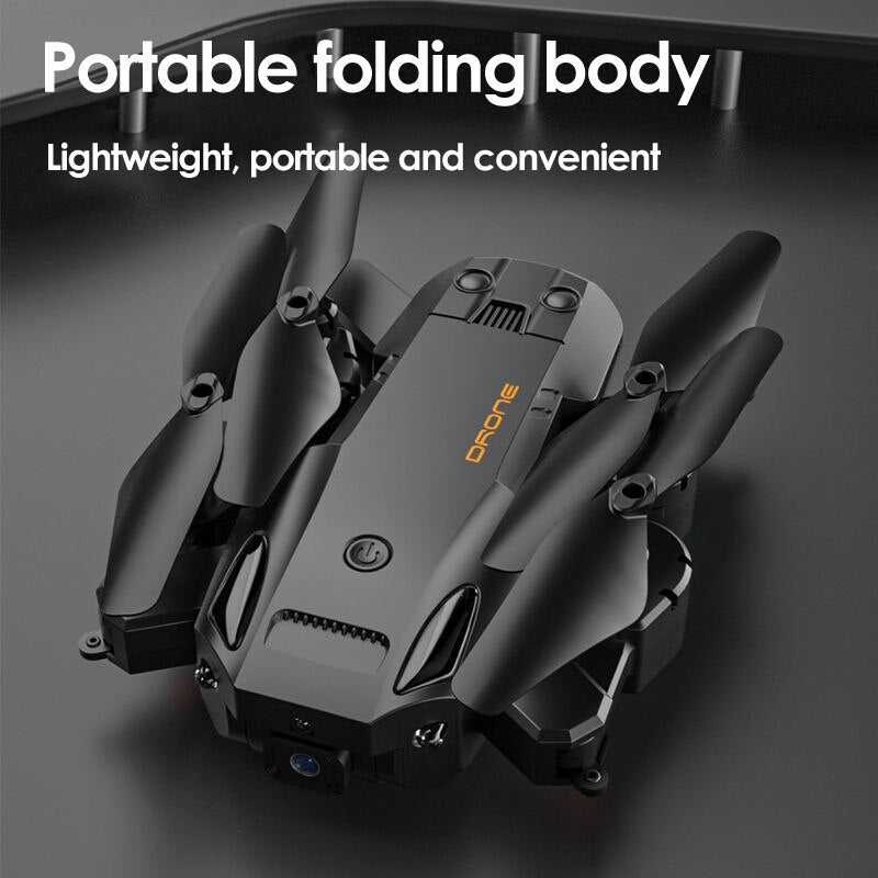 Drone professionnel KBDFA Q6 avec double caméra HD 8K, GPS, portée RC de 3000 mètres, évitement d'obstacles 4K - Quadricoptère pliable, cadeau joue