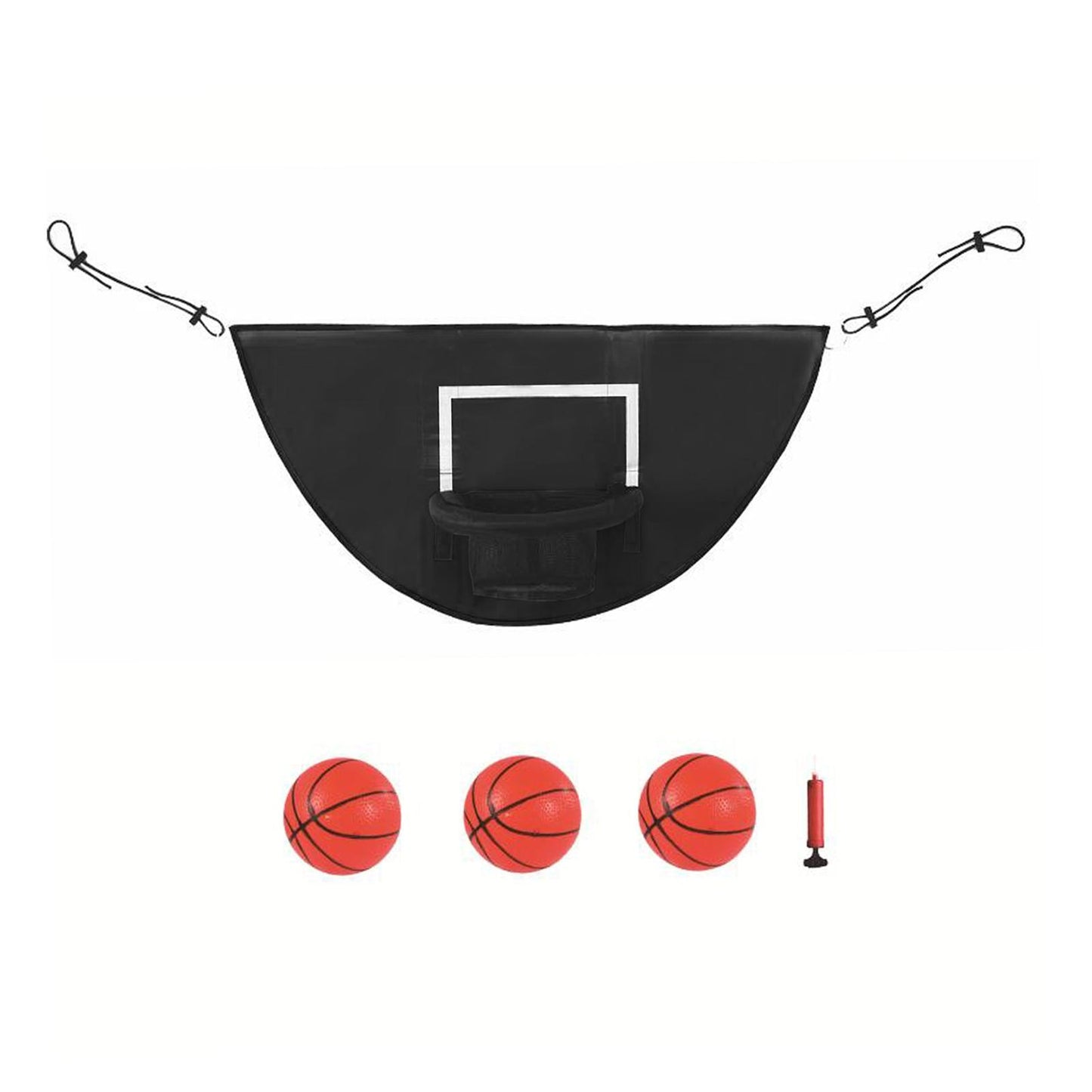 Panier de basket pour trampoline : Matériaux imperméables et résistants aux rayons du soleil, structure de basket-ball