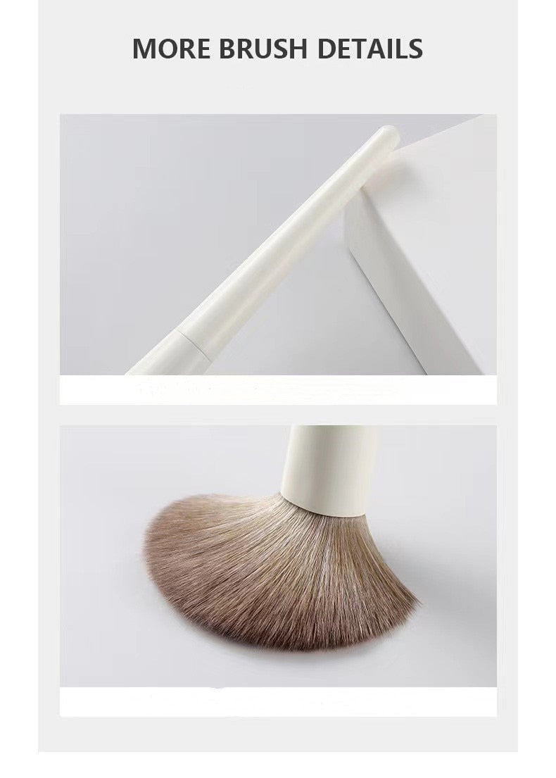 Ensemble de pinceaux de maquillage haut de gamme, fard à barrage, fond de teint, poudre cosmétique pour femme, mélange de fard à joues, outil de beauté