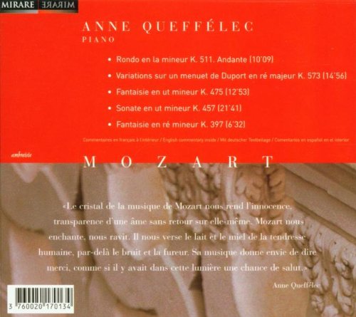 Wolfgang Amadeus Mozart (1756-1791): Works for Piano