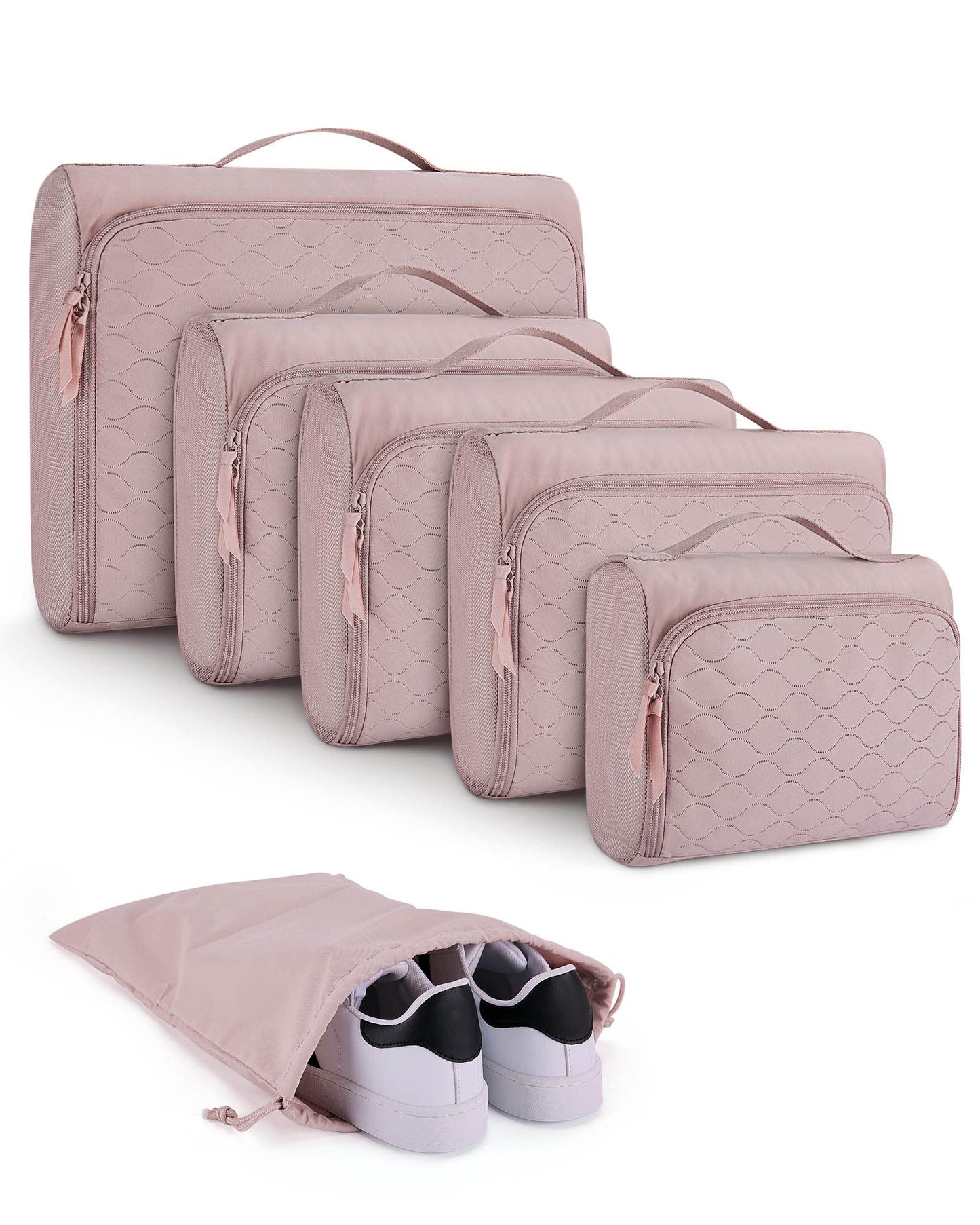 bagsmart Packing Cubes for Travel, 6 Set Packing Cubes for Suitcases Organize...