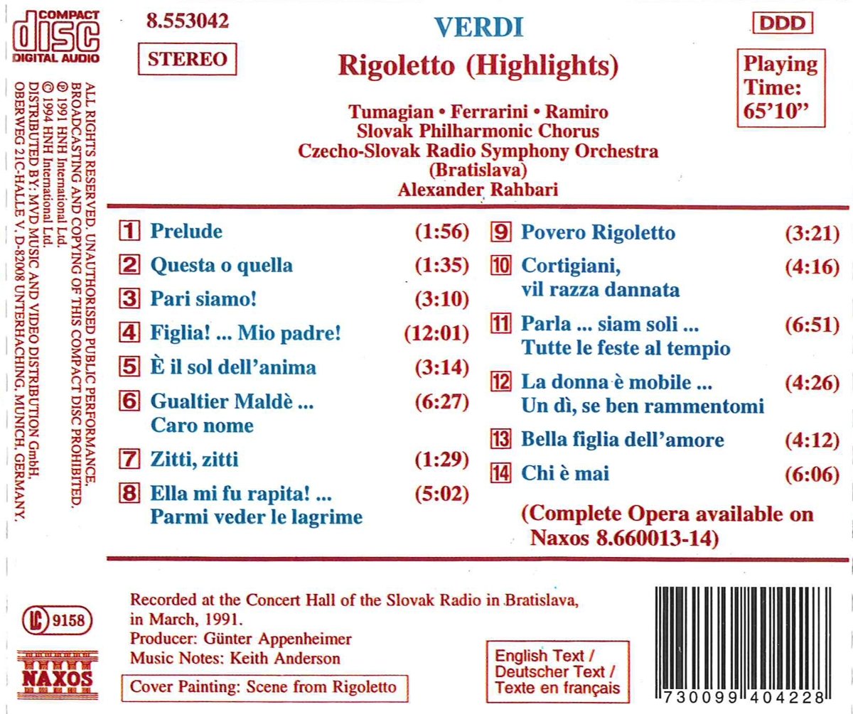 Rigoletto (Highlights)