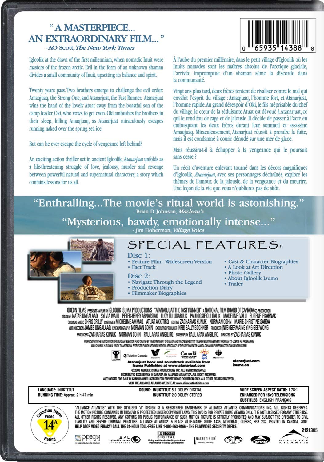 Atanarjuat: Fast Runner (Sous-titres français)
