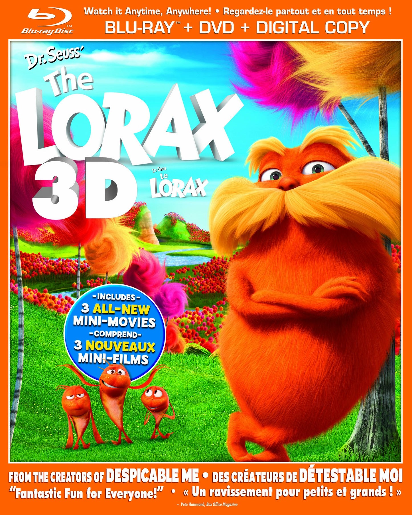 Dr. Seuss' The Lorax [Blu-ray 3D + Blu-ray + DVD + Digital Copy] (Bilingual)