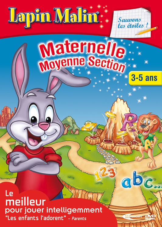 Lapin Malin: Maternelle 2 - Sauvons les etoiles 3-5 ans (vf - French software)