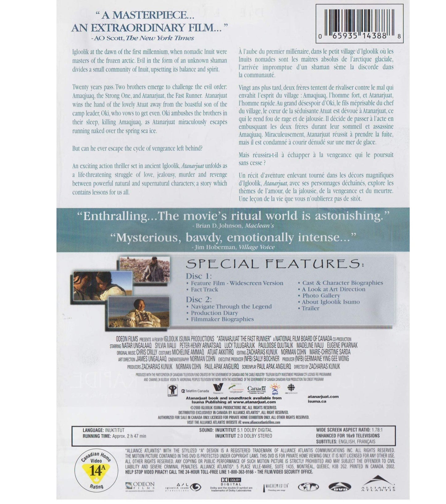 Atanarjuat: Fast Runner (Sous-titres français)