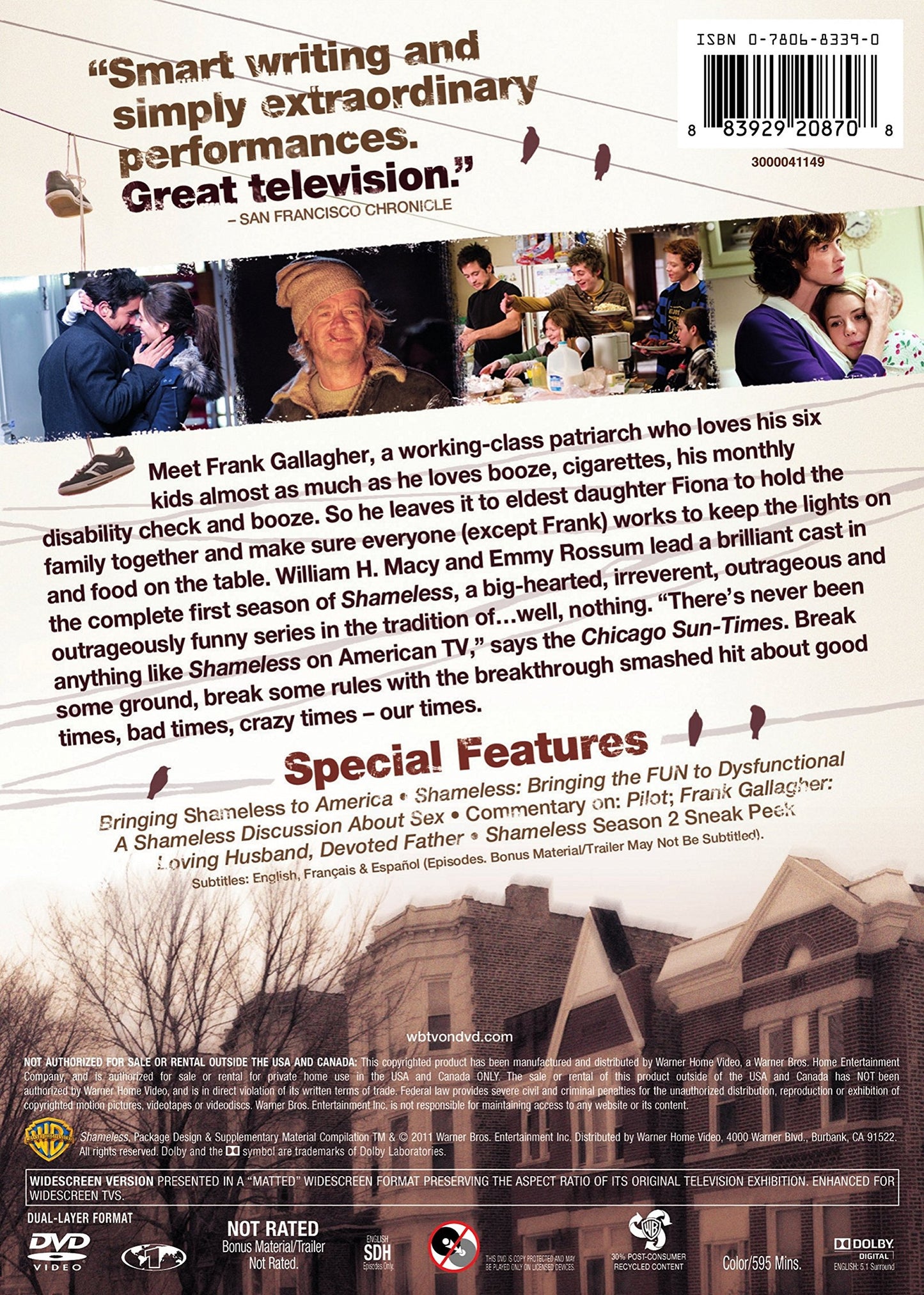 Shameless: Season 1;WB - UNEXPLODED VIDEO VERSION NON - IP