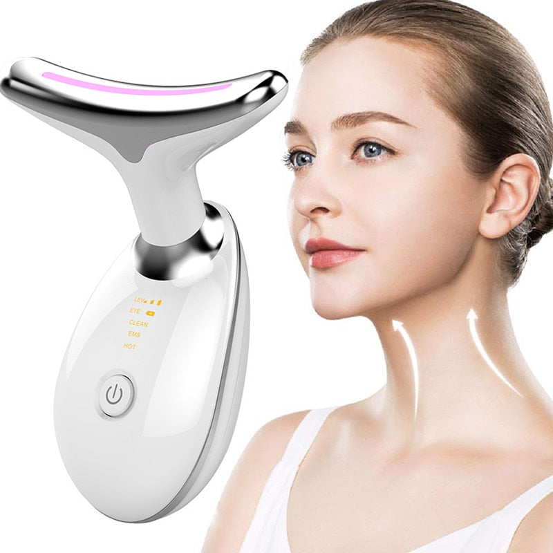 Appareil de beauté du visage et du cou, Machine de Lifting du visage, masseur Facial EMS, réduit le Double menton, Anti-rides, resserre la peau, outils de soins de la peau