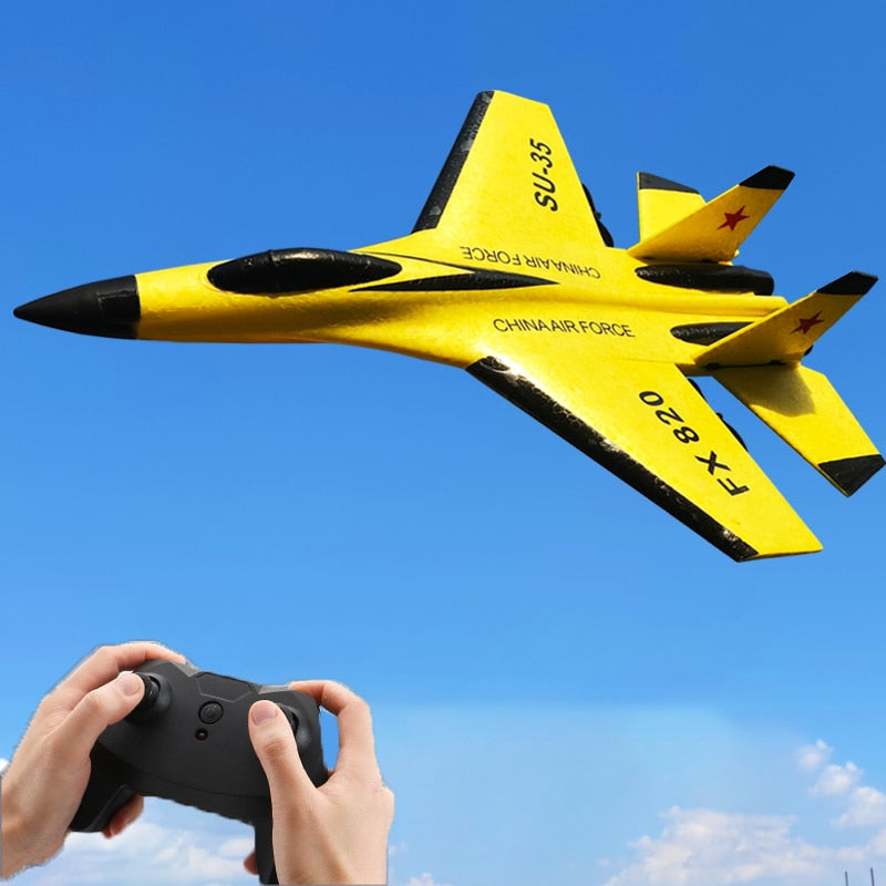 Nouvel avion RC SU-35 à grande batterie - Planeur avion RC avec télécommande, drones RTF, UAV - Cadeau avion volant pour enfants