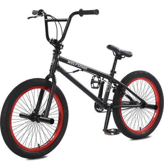 Vélo BMX Freestyle Wolf's Fang 2.0 pouces en alliage d'aluminium pour les enfants et les jeunes | Cadre MTB robuste | Stunt, acrobatie et jonglerie à couper le souffle