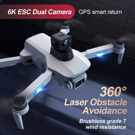 Drone 4DRC avec caméra professionnelle HD 6K, GPS, WiFi 5G FPV, évitement d'obstacles, moteur sans balais, quadricoptère télécommandé hélicoptère jouet